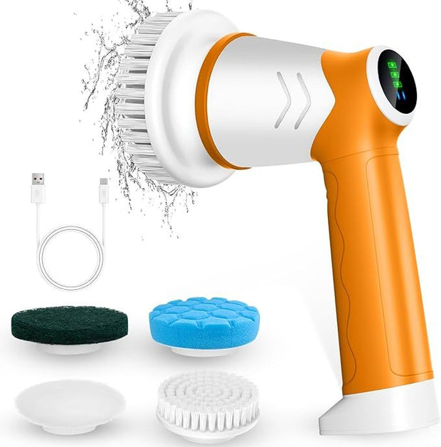 Multi-functional Electric Cleaning Brush for Kitchen and Bathroom - Wireless Handheld Power Scrubber