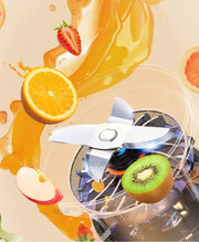 Mini Juice Blender Portable Electric Juicer Bottle 6 Blades Shake Orange Lemon USB Charging Fruit Mixer Fresh Squeezer Machine